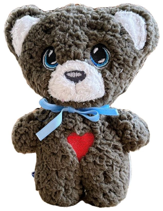 L'ours Balour Brun Foncé – Douceur Authentique et Regard bleu profond ❤️