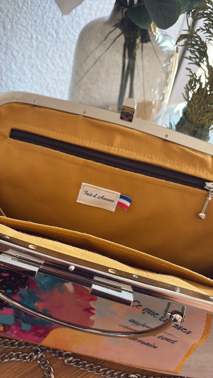 sac à main LAFAYETTE en liège - 15 à 20 jours de délai de fabrication après commande