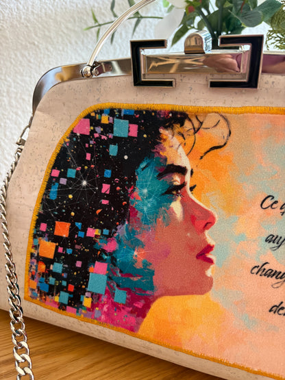 sac à main LAFAYETTE en liège - 15 à 20 jours de délai de fabrication après commande