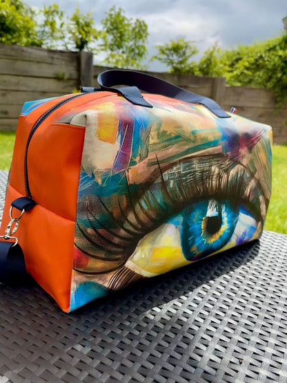 Sac de voyage - "Regard d'Artiste" - Edition limitée en Similicuir