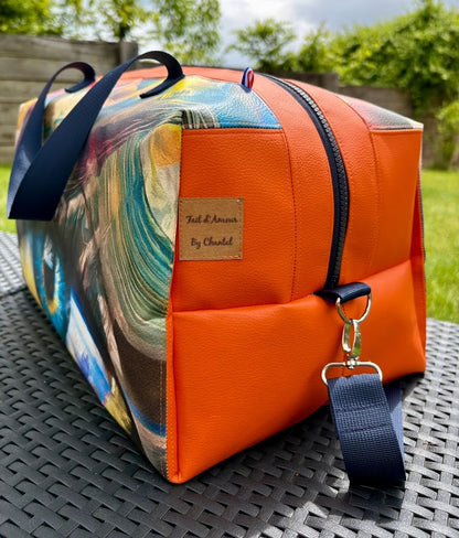 Sac de voyage - "Regard d'Artiste" - Edition limitée en Similicuir