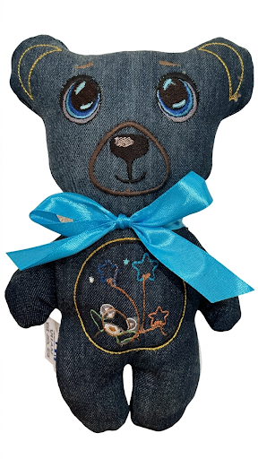 L'ours Balour en jean recyclé